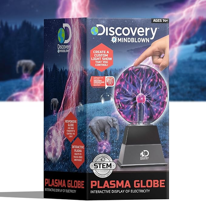 Discovery™ Plasma Globe Lamp Touch & Sound Sensitive Lightning Discovery™ Plasma Globe Lamp Touch & Sound Sensitive Lightning