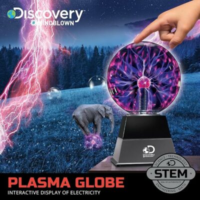 Discovery™ Plasma Globe Lamp Touch & Sound Sensitive Lightning