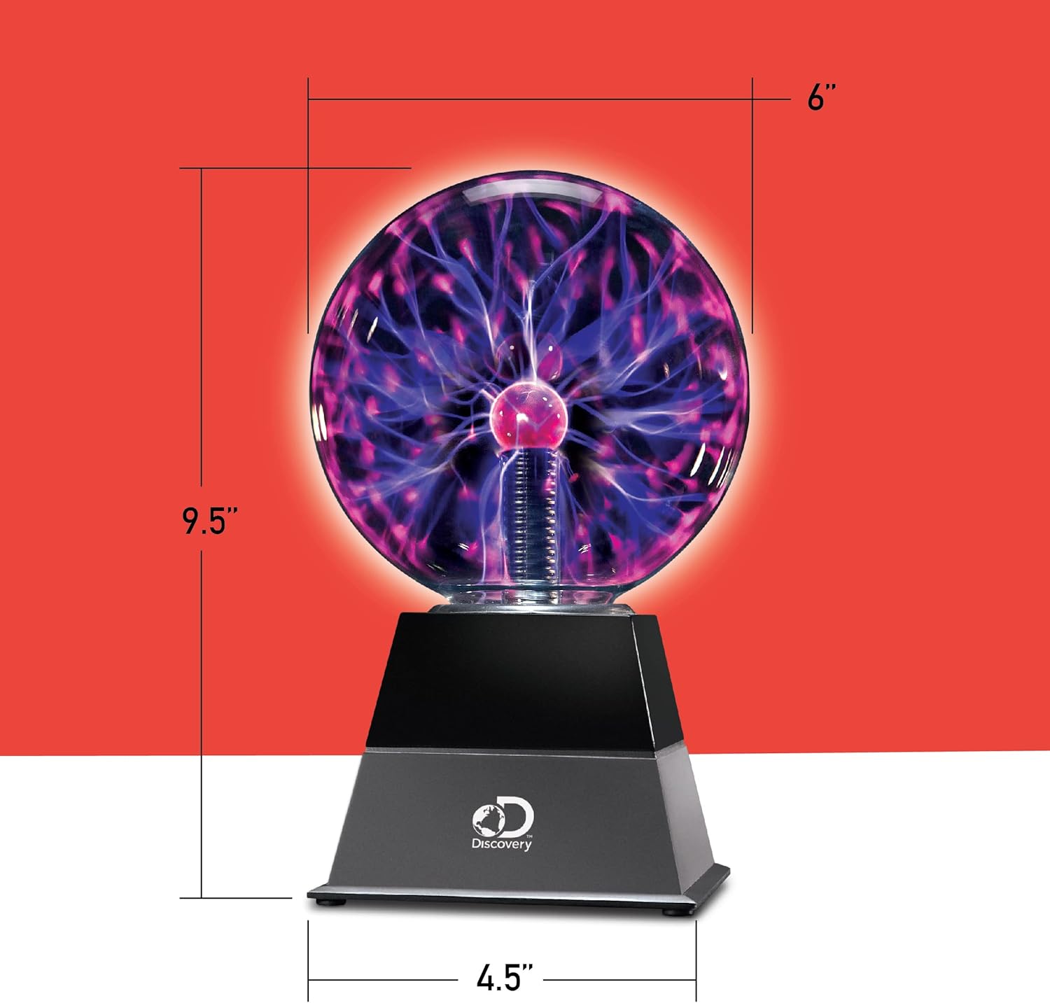 Discovery™ Plasma Globe Lamp Touch & Sound Sensitive Lightning Discovery™ Plasma Globe Lamp Touch & Sound Sensitive Lightning