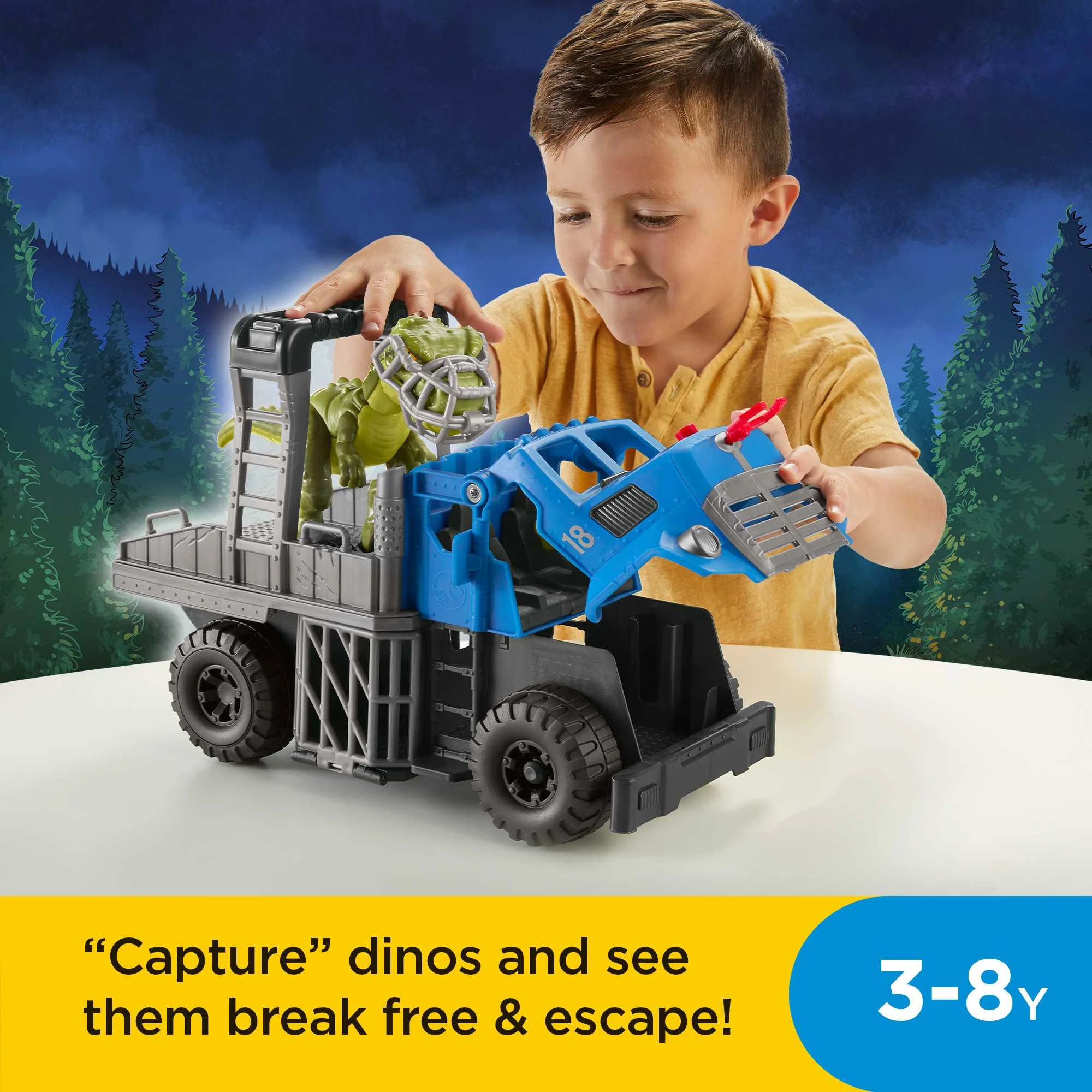 Jurassic World Dominion Break Out Dino Hauler Vehicle & Dinosaur Playset Jurassic World Dominion Break Out Dino Hauler Vehicle & Dinosaur Playset