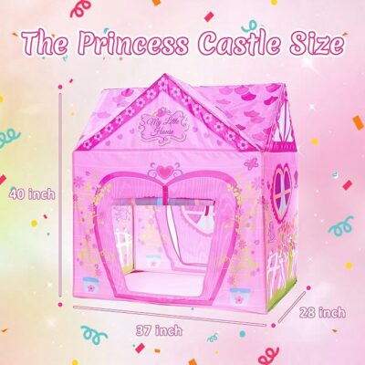 Kids Princess Castle Tent for Kids Indoor Outdoor Playhouse