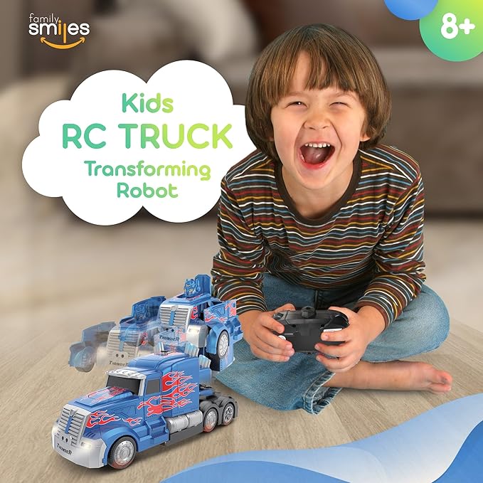 Kids Transforming Robot RC Truck Toys for Boys Kids Transforming Robot RC Truck Toys for Boys