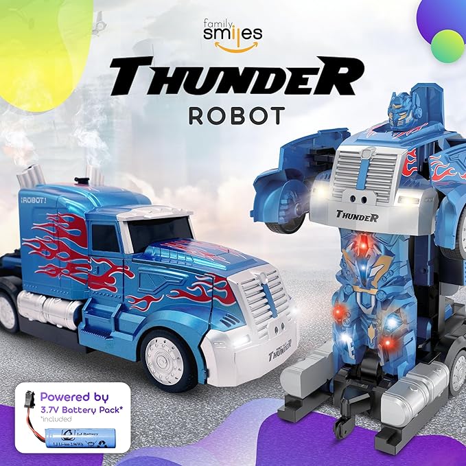 Kids Transforming Robot RC Truck Toys for Boys Kids Transforming Robot RC Truck Toys for Boys