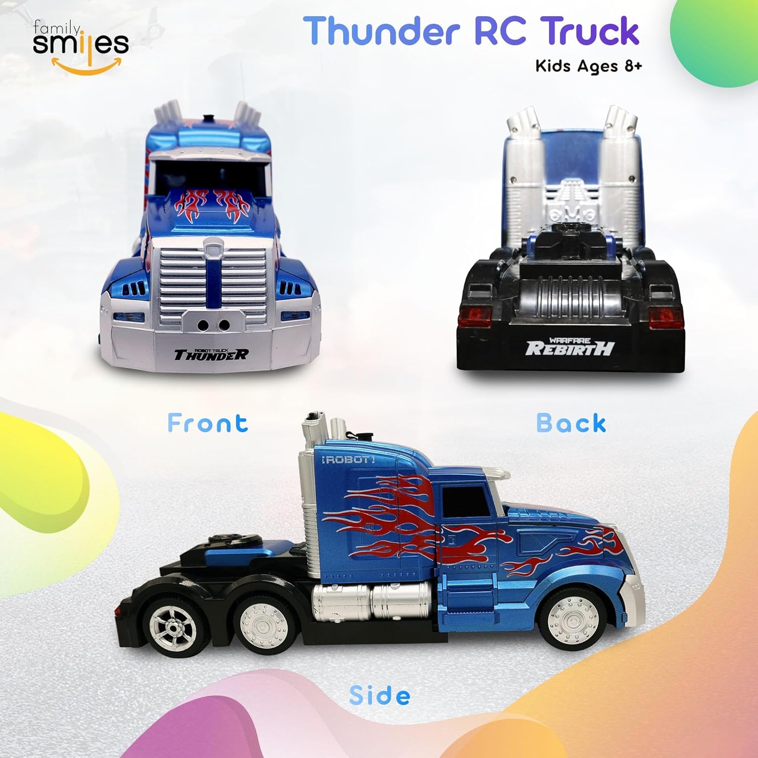 Kids Transforming Robot RC Truck Toys for Boys Kids Transforming Robot RC Truck Toys for Boys