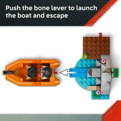 LEGO Jurassic World T. rex River Escape Dinosaur Toy For Kids