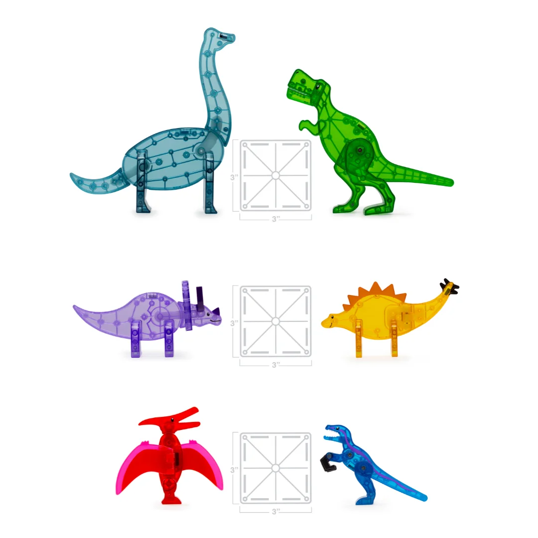 MAGNA-TILES Dino World XL 50-Piece Magnetic Construction Set MAGNA-TILES Dino World XL 50-Piece Magnetic Construction Set