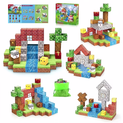 Magnetic Blocks Cube Game 100 PCS