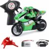 Mini RC Motorcycle 2.4G Full Proportional Remote Control Electric Drift Bike