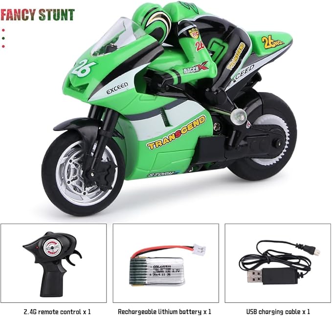 Mini RC Motorcycle 2.4G Full Proportional Remote Control Electric Drift Bike Mini RC Motorcycle 2.4G Full Proportional Remote Control Electric Drift Bike