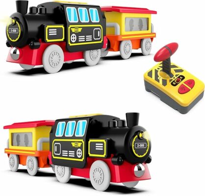 Motorized Train for Wooden Track Remote Control Train