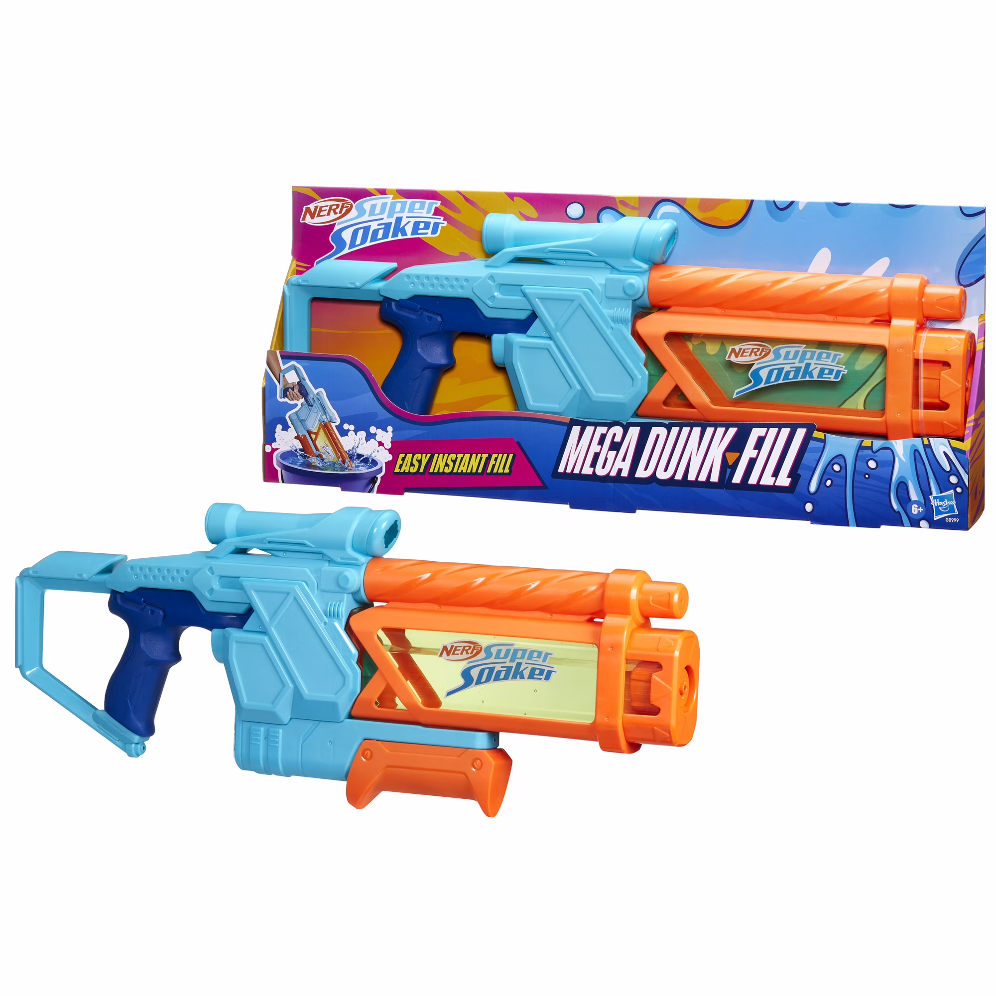 Nerf Super Soaker Mega Dunk-Fill Water Blaster Instant Refill Tank