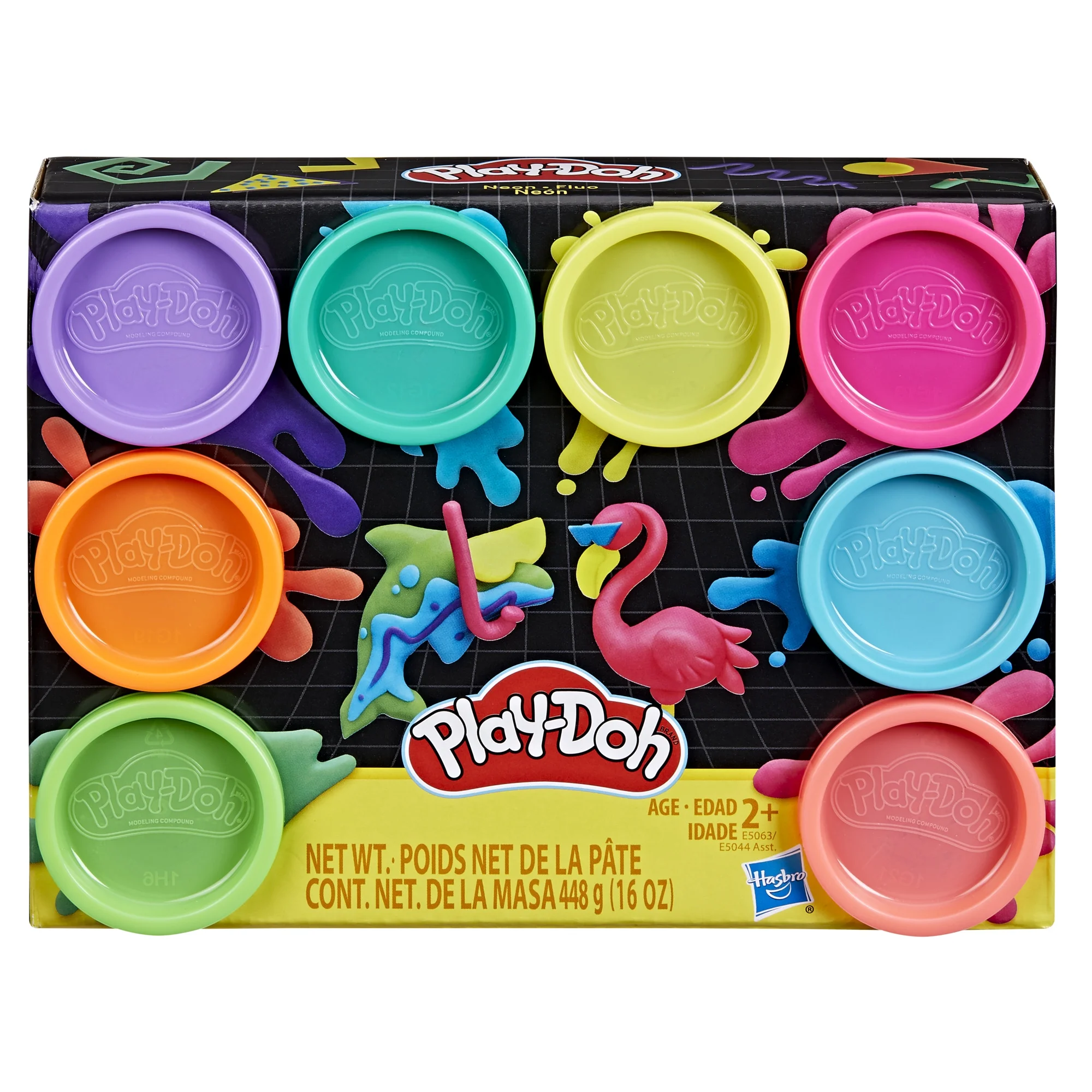 Play-Doh Neon Colors 8 Pack of 2 Ounce Cans Arts and Crafts for Kids Play-Doh Neon Colors 8 Pack of 2 Ounce Cans Arts and Crafts for Kids