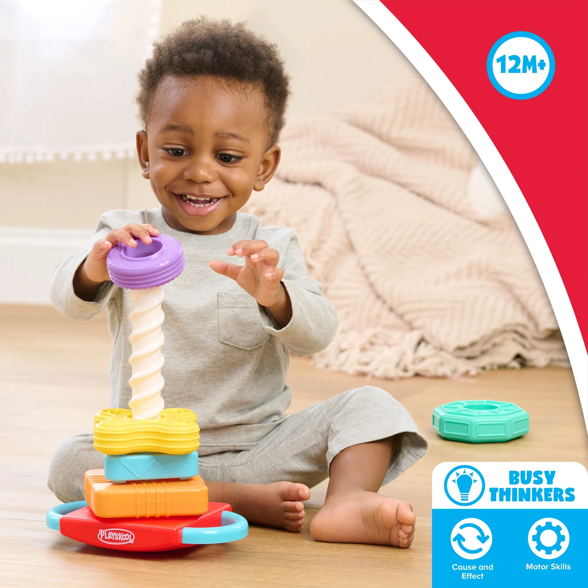 Playskool Spin 'N Rock Stacker Baby Learning Toy yskool Spin 'N Rock Stacker Baby Learning Toy 2 Playskool Spin 'N Rock Stacker Baby Learning Toy