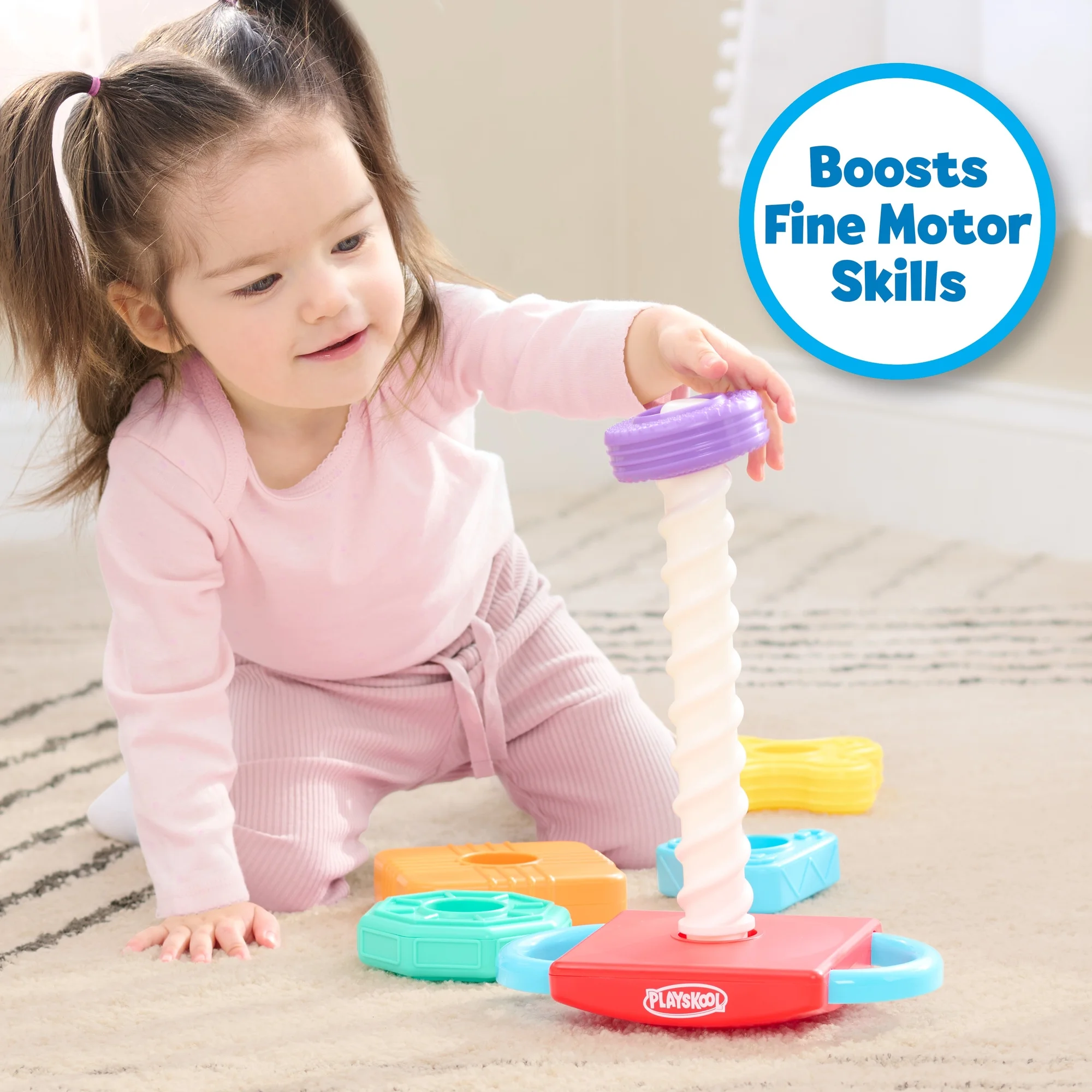 Playskool Spin 'N Rock Stacker Baby Learning Toy Playskool Spin 'N Rock Stacker Baby Learning Toy