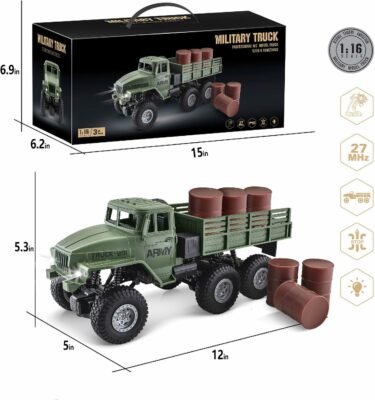 RC Military Truck 6x6 Road Remote Control Truck