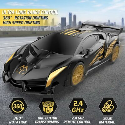 RC Toy Stunt Transforming RC Car Rotation Remote Controlled
