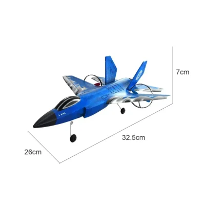 Rc Airplane Fighter Ready to Fly with Remote Control and 2 Batteries