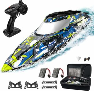 Remote Control Boats Fast Speed RC Boat with A Portable Suitcase for Lakes