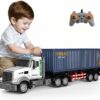 Remote Control Semi Truck with Trailer 1:24 Scale RC Container Truck