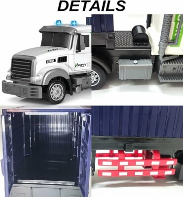 Remote Control Semi Truck with Trailer 1:24 Scale RC Container Truck