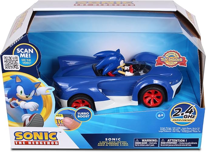 Sonic Racing 2.4GHz Radio Control Toy Car with Turbo Boost Sonic Racing 2.4GHz Radio Control Toy Car with Turbo Boost