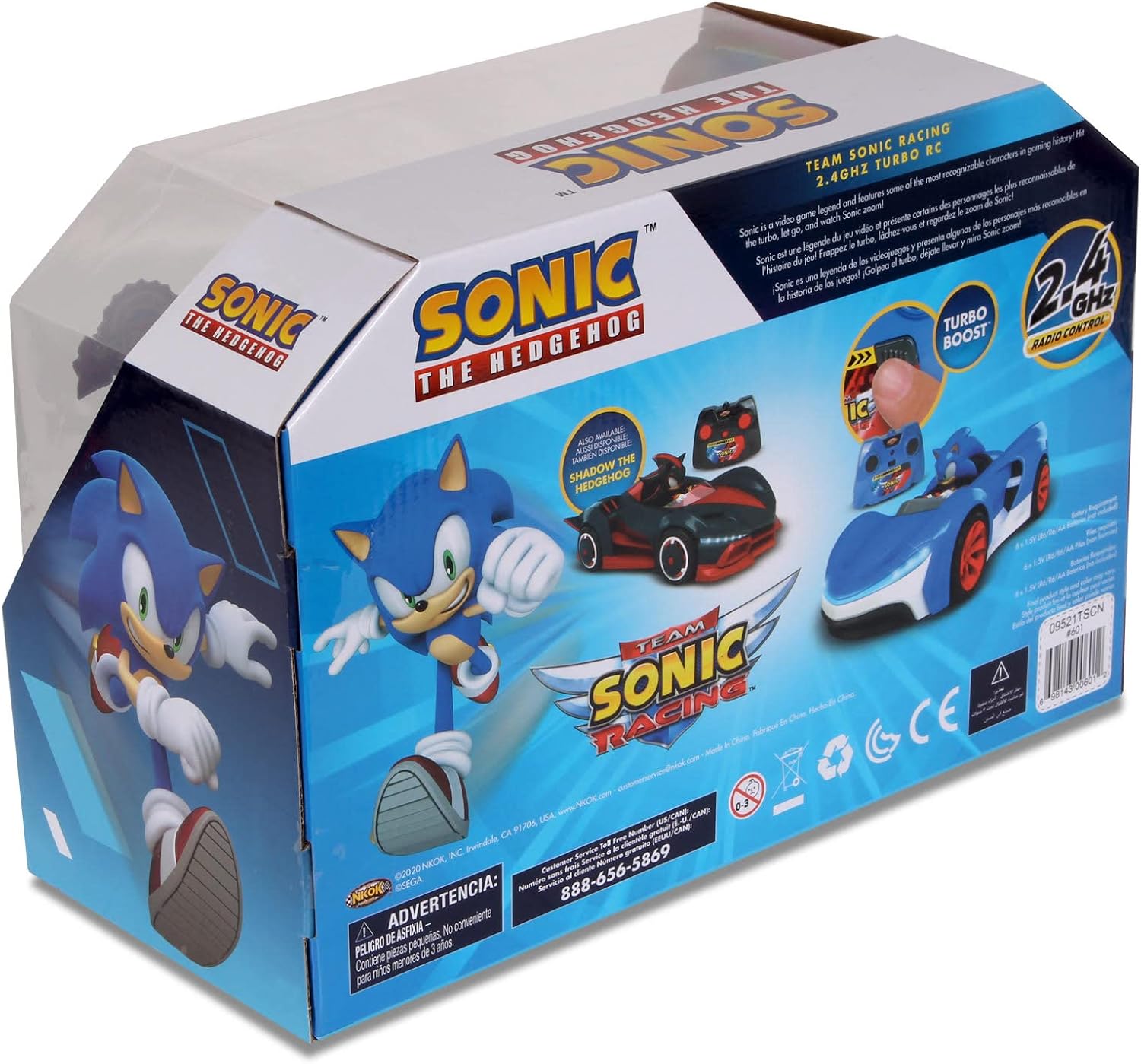 Sonic Racing 2.4GHz Radio Control Toy Car with Turbo Boost Sonic Racing 2.4GHz Radio Control Toy Car with Turbo Boost