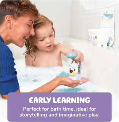 TOMY Toomies Shower & Scrub Bluey Create Your Own Bubbles Bath Toys