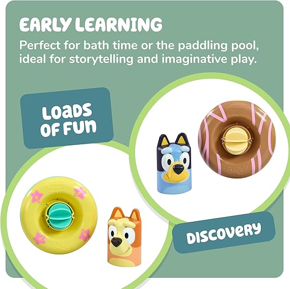 TOMY Toomies Splash & Float Bingo and Bluey Water Toys TOMY Toomies Splash & Float Bingo and Bluey Water Toys