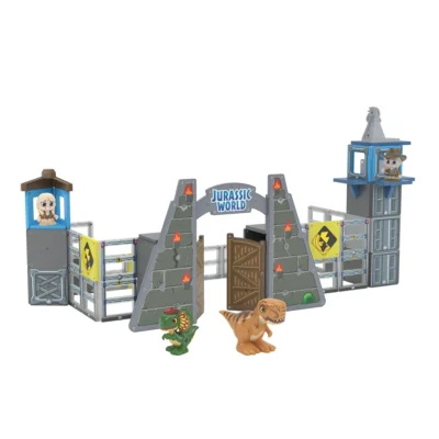 Tile Town Jurassic World Dino Escape Magnetic Tiles Building Set and Figures