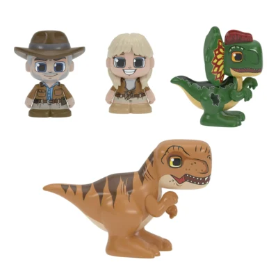 Tile Town Jurassic World Dino Escape Magnetic Tiles Building Set and Figures