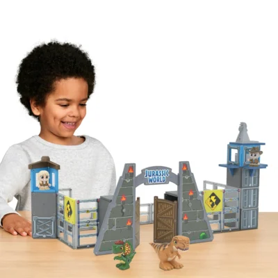 Tile Town Jurassic World Dino Escape Magnetic Tiles Building Set and Figures