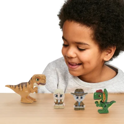 Tile Town Jurassic World Dino Escape Magnetic Tiles Building Set and Figures