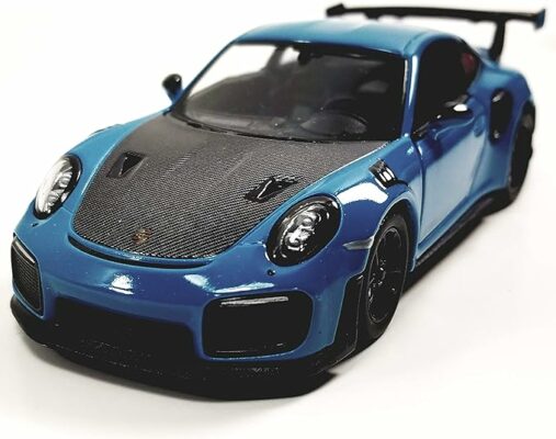 2010 Porsche 911 GT2 RS Aqua Blue Diecast Metal Model Toy