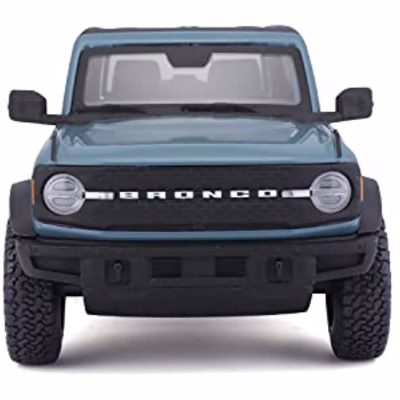2021 Ford Bronco Badlands Gray Metallic with Black Diecast Model Car