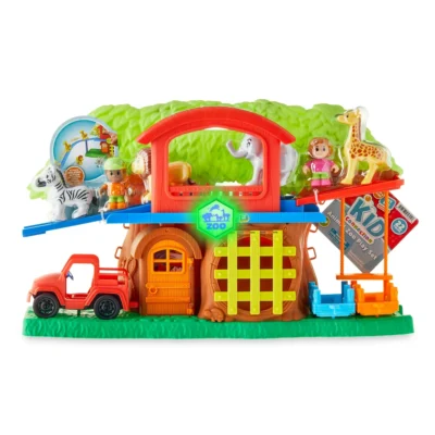 Animal Zoo Play Set with Lights and Sounds 22 Pieces