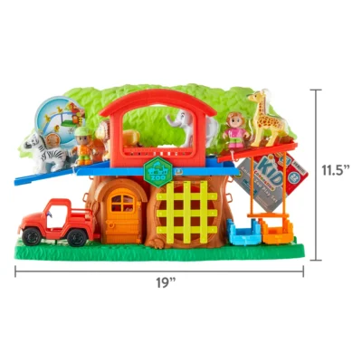 Animal Zoo Play Set with Lights and Sounds 22 Pieces
