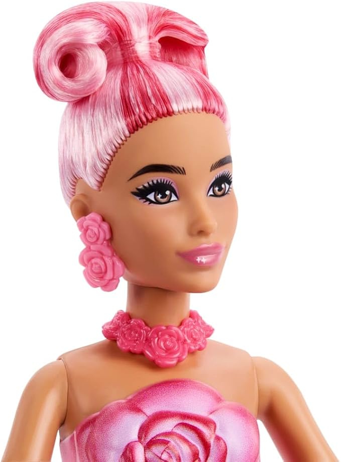 Barbie Petal Pop Scented Doll with Rose Dress & Accessories Barbie Petal Pop Scented Doll with Rose Dress & Accessories
