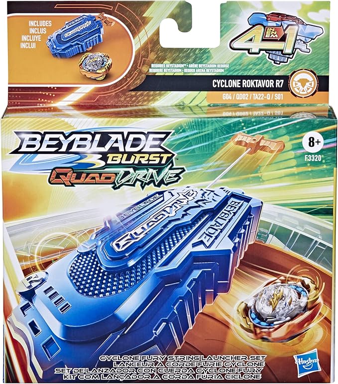 Beyblade Burst QuadDrive Cyclone Fury String Launcher Set Beyblade Burst QuadDrive Cyclone Fury String Launcher Set