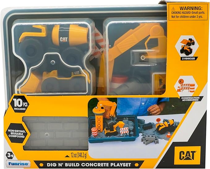 CAT Dig N Build Concrete Playset CAT Dig N Build Concrete Playset