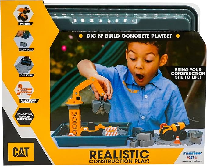 CAT Dig N Build Concrete Playset CAT Dig N Build Concrete Playset