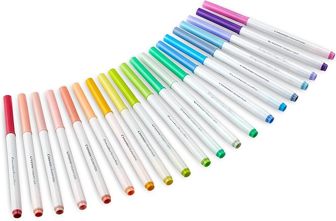 CRAYOLA Pastel Super Tips Washable Medium Tip Markers Pack of 20 CRAYOLA Pastel Super Tips Washable Medium Tip Markers Pack of 20