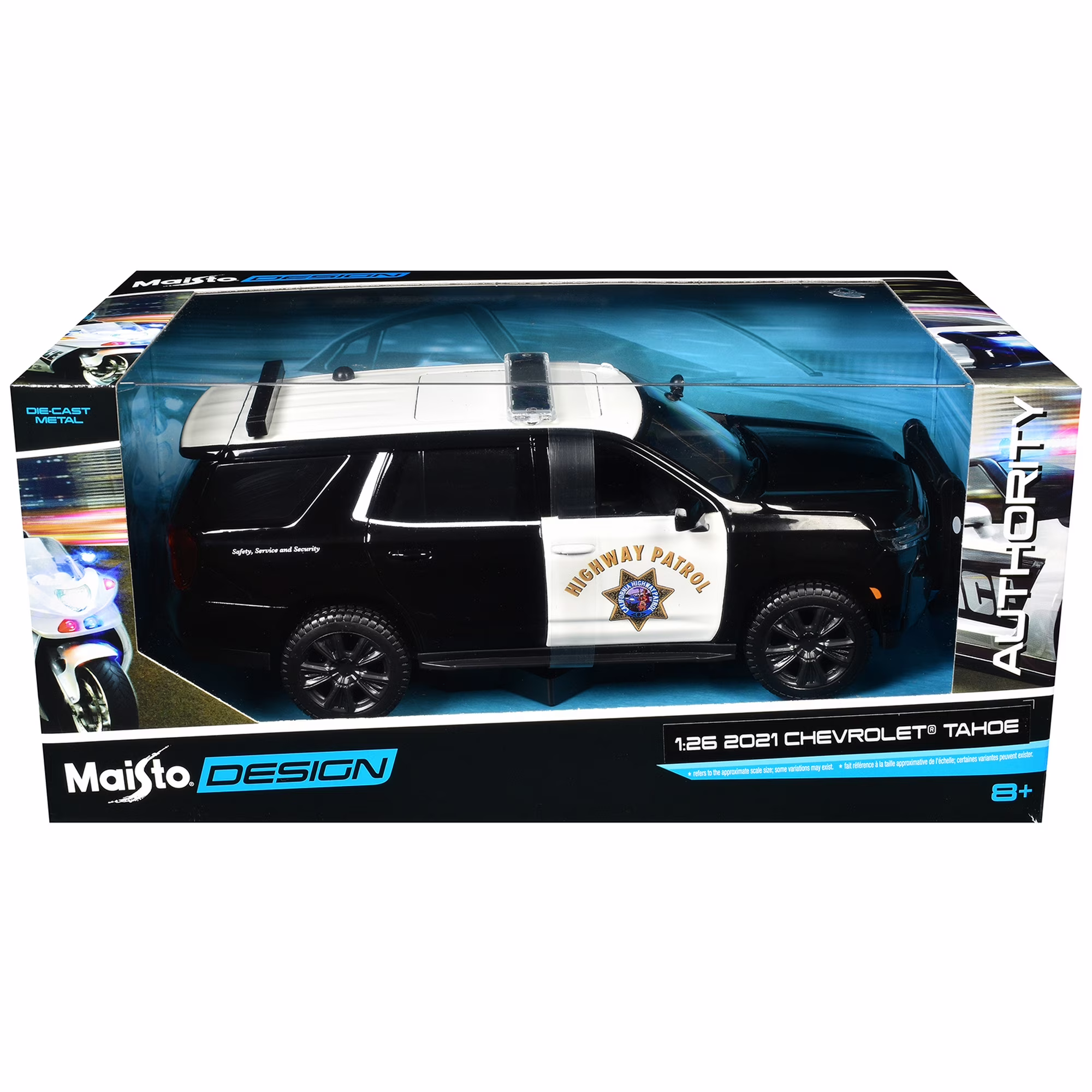 Chevrolet Tahoe California Highway Patrol Authority Maisto Design Diecast Model Car Chevrolet Tahoe California Highway Patrol Authority Maisto Design Diecast Model Car