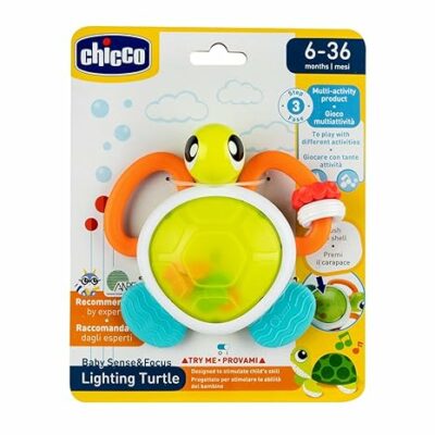 Chicco Light Turtle Electronic Turtle Rattle with Sound and Light