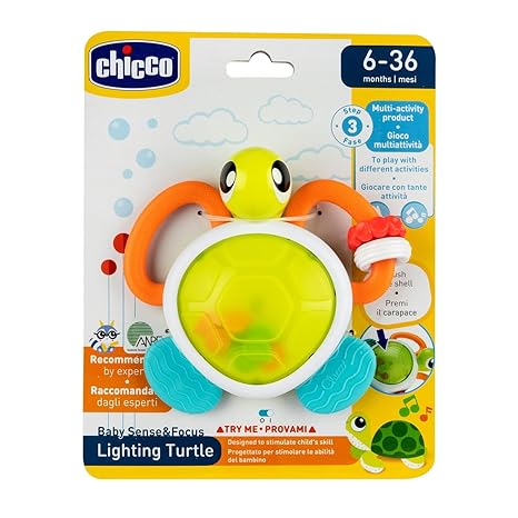 Chicco Light Turtle Electronic Turtle Rattle with Sound and Light Chicco Light Turtle Electronic Turtle Rattle with Sound and Light