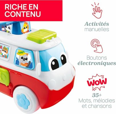 Chicco My First Bilingual Caravan Educational Toy 6 Button Vehicle
