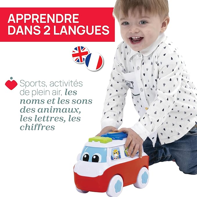 Chicco My First Bilingual Caravan Educational Toy 6 Button Vehicle Chicco My First Bilingual Caravan Educational Toy 6 Button Vehicle
