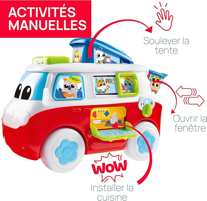 Chicco My First Bilingual Caravan Educational Toy 6 Button Vehicle Chicco My First Bilingual Caravan Educational Toy 6 Button Vehicle