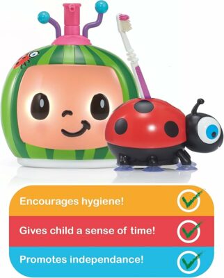 CoComelon Toys Musical Buddies Singing Soap Dispenser and Toothbrush Holder