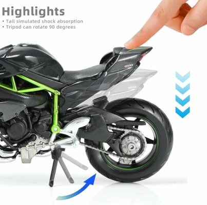 Compatible for Kawasaki Ninja H2R Motorcycle Model Toy Die-cast Metal