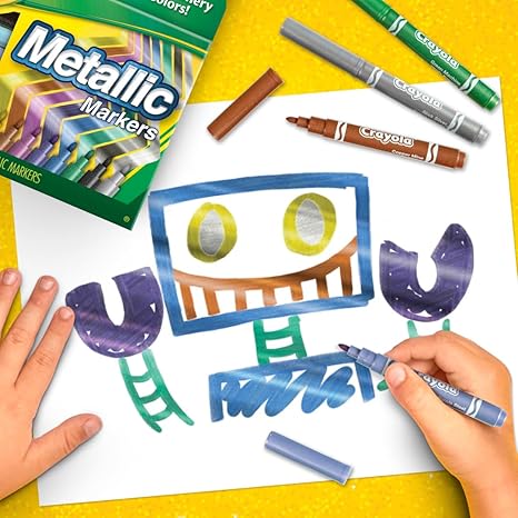 Crayola Metallic Markers Art Supplies 8 Count Crayola Metallic Markers Art Supplies 8 Count